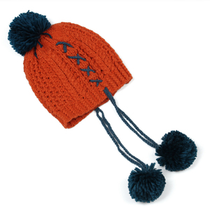 Halloween hat, hat with fluffy balls