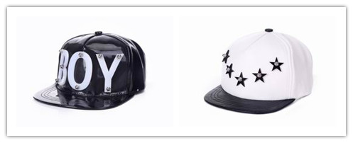 PU leather hip-hop cap